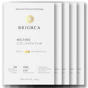 Melting Nanofiber Collagen Film Face Treatment Brighca for anti-aging, lifting, firming, hydrating Forehead Neck Value Pack