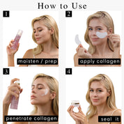 How to Use Melting Nanofiber Collagen Film Face Treatment Brighca for anti-aging, lifting, firming, hydrating,