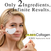 Melting collagen film patches for eyes and smile lines wrinkle care