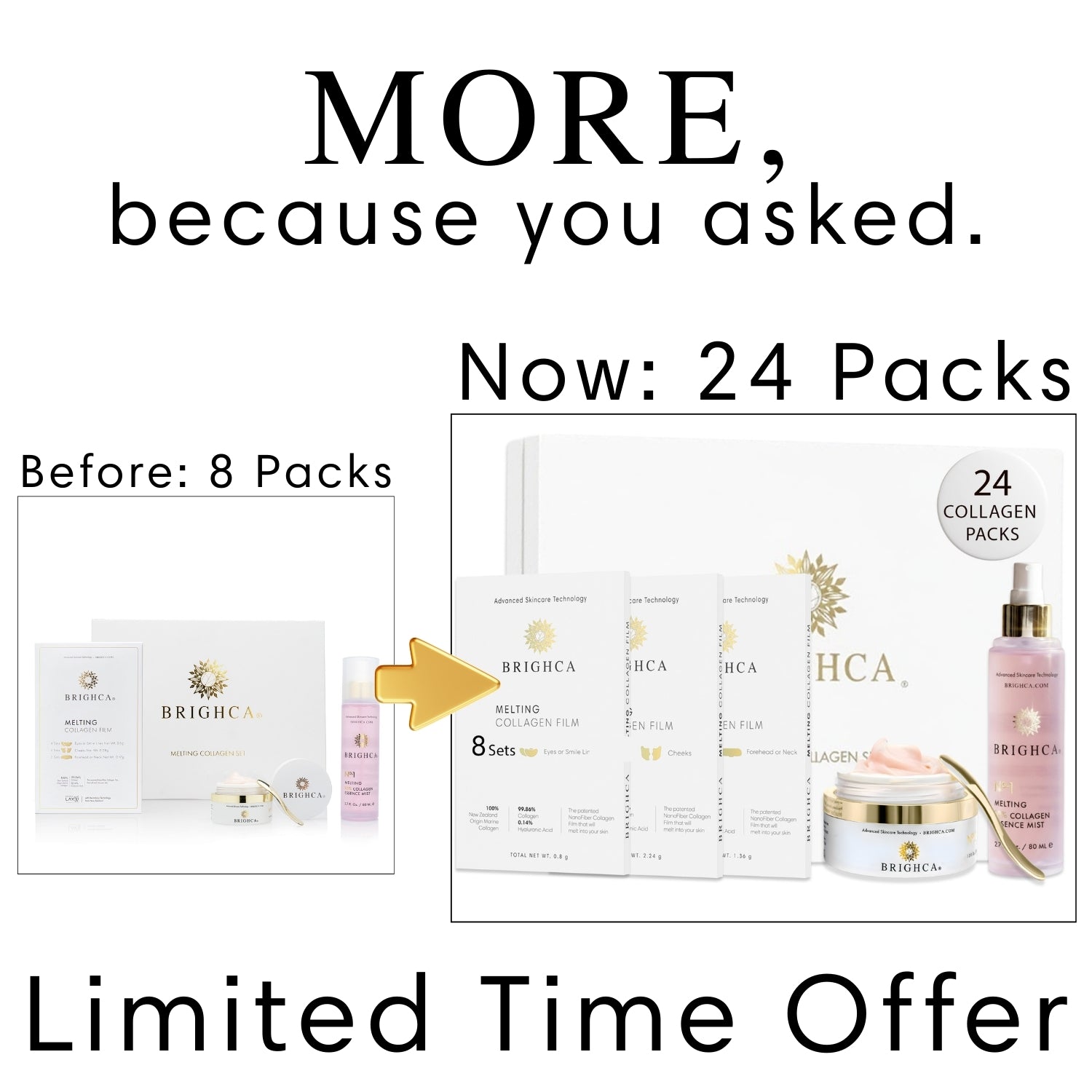 Limited time offer 24 Melting Collagen Treatment for anti aging radiant skin