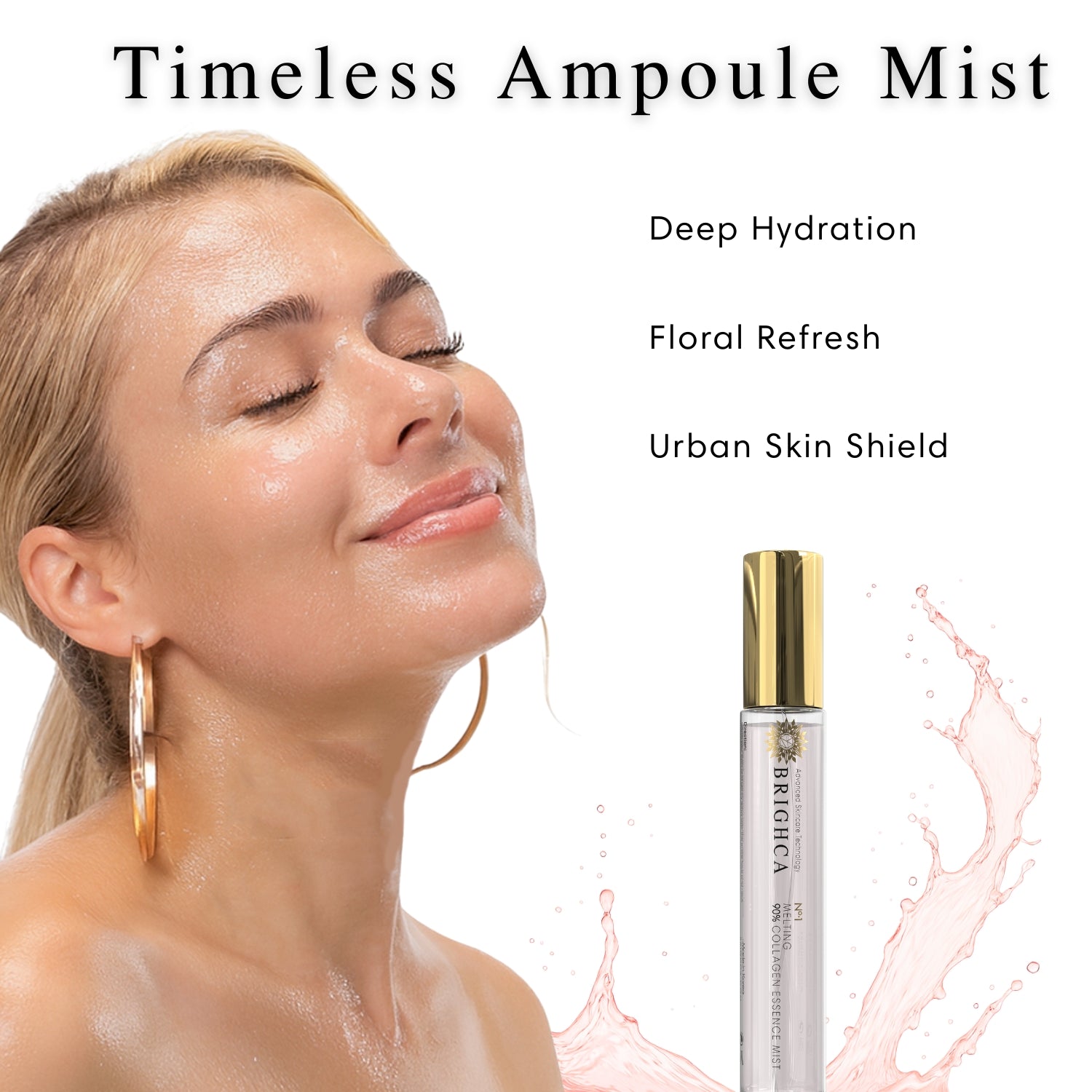 90% collagen essence mist for hydration and glowing skin