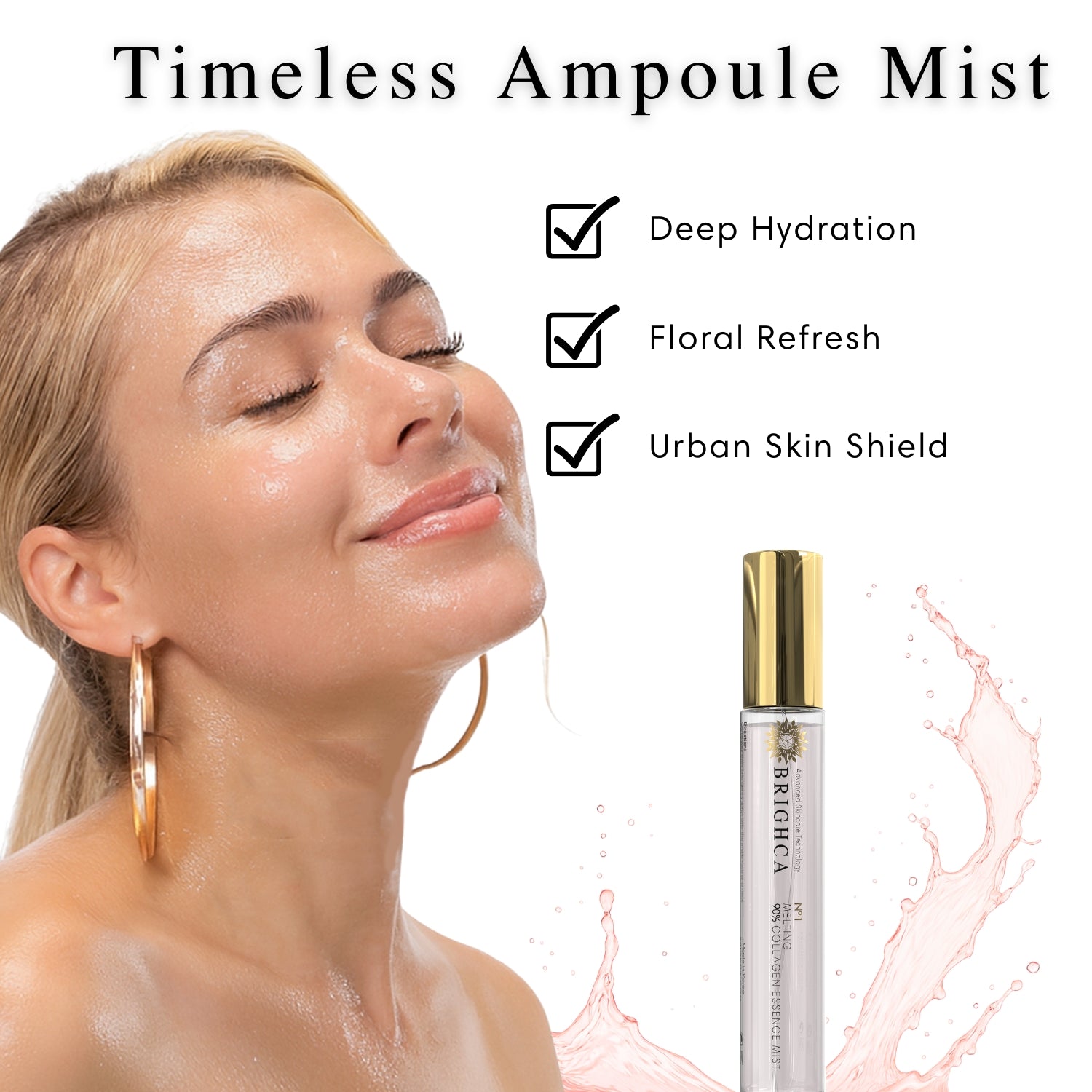 90% collagen essence mist for hydration and glowing skin