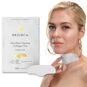 Melting Nanofiber Collagen Film Face Treatment Brighca for anti-aging, lifting, firming, hydrating Forehead and Neck